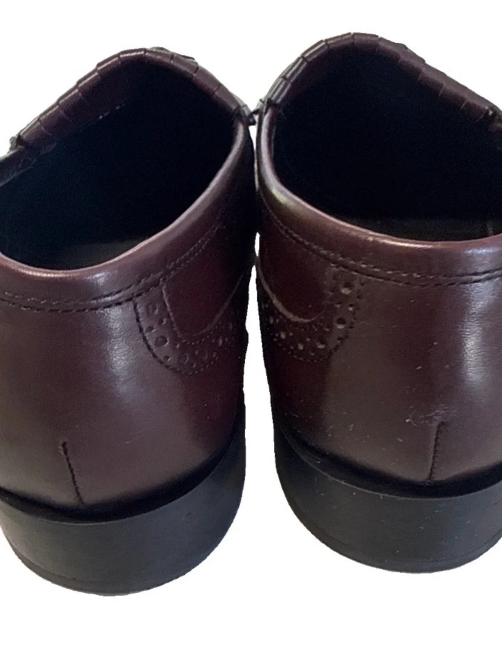 Florsheim Men’s Tassel Kiltie Slip-on Wing Tip Loafers - Burgundy Sz 9